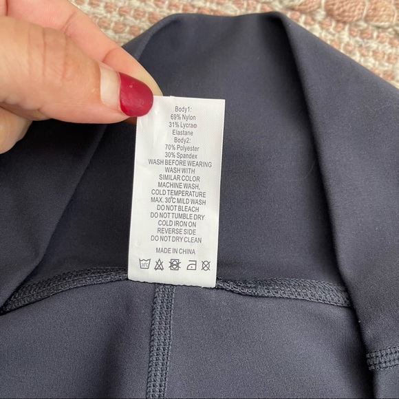 ZYIA Storm Parallel Luxe High Rise leggings Size 6-8 Compressive Activewear - Picture 13 of 15